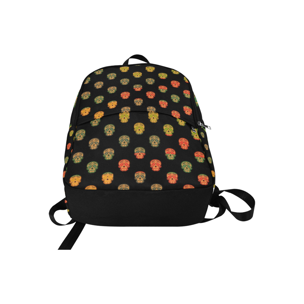 Color mix Skulls f by JamColors Fabric Backpack for Adult (Model 1659)
