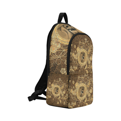 Awesome skull on a button Fabric Backpack for Adult (Model 1659)