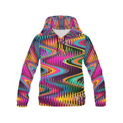WAVES DISTORTION chevrons multicolored All Over Print Hoodie for Men (USA Size) (Model H13)