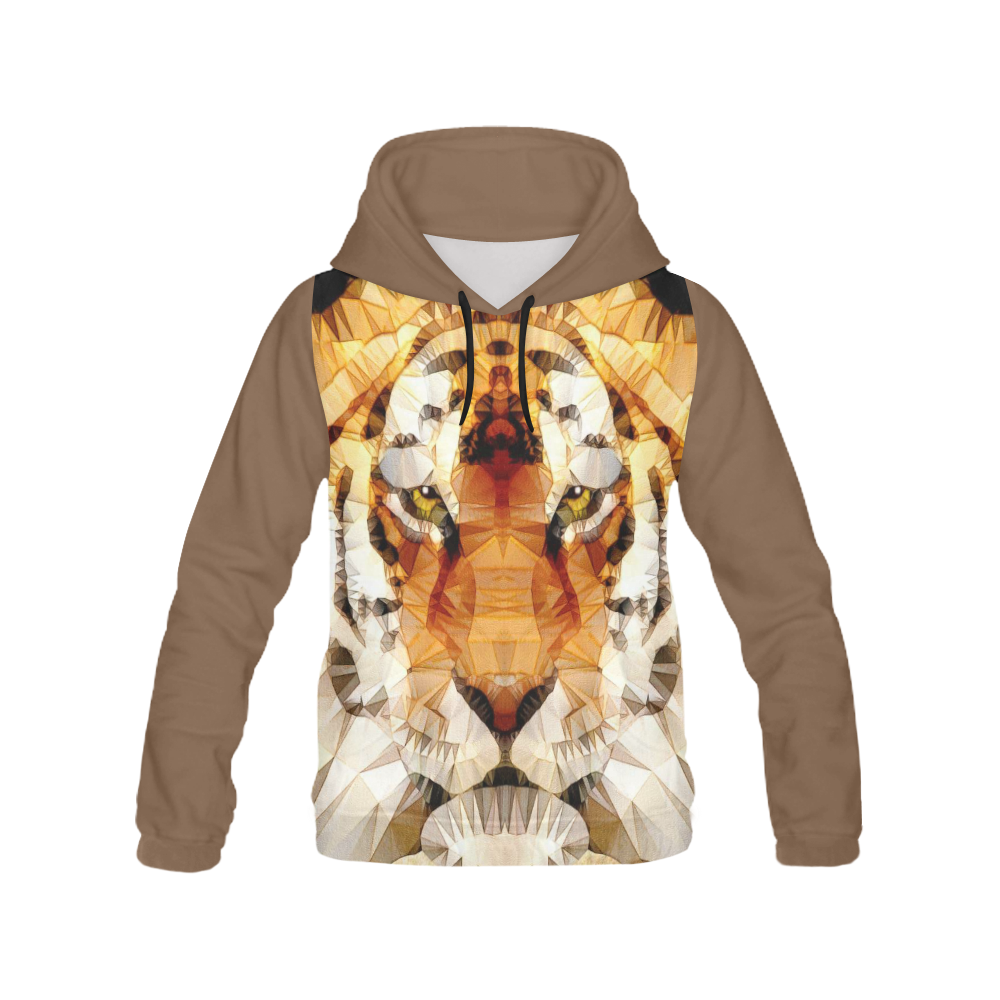 abstract tiger All Over Print Hoodie for Women (USA Size) (Model H13)