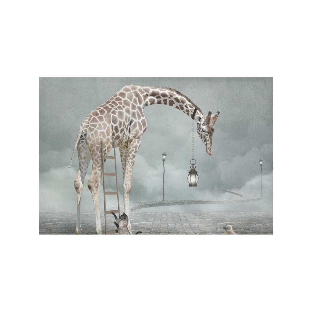 Find a friend Funny Giraffe Placemat 12’’ x 18’’ (Set of 4)