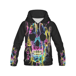 Lightning Skull by Popart Lover All Over Print Hoodie for Men (USA Size) (Model H13)