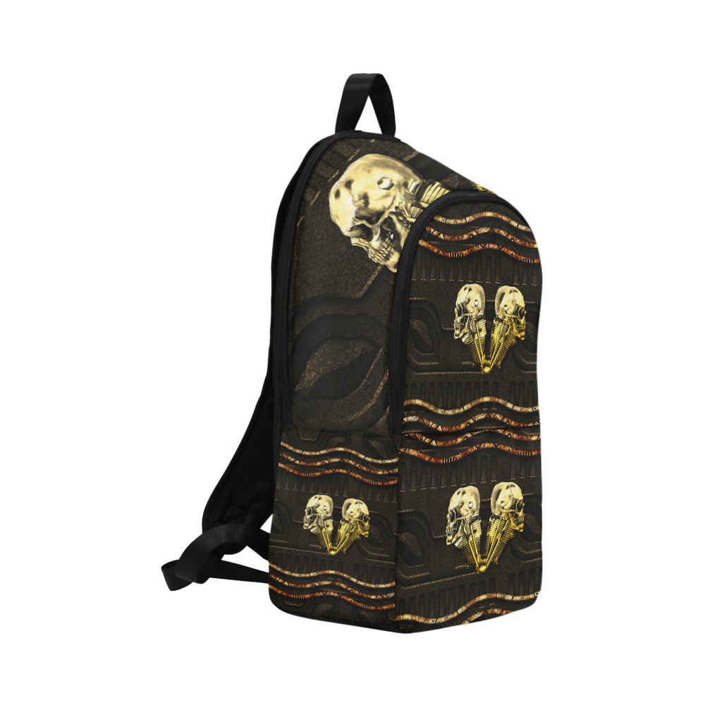 Awesome mechanical skull Fabric Backpack for Adult (Model 1659)
