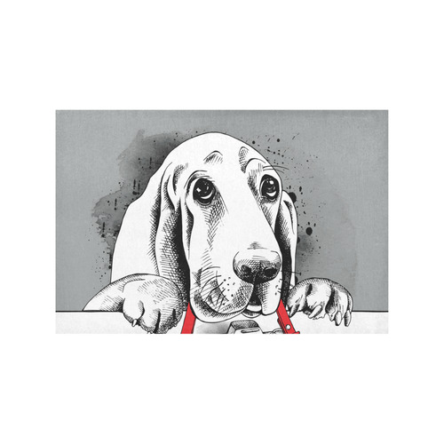 Portrait of a dog Placemat 12’’ x 18’’ (Set of 4)