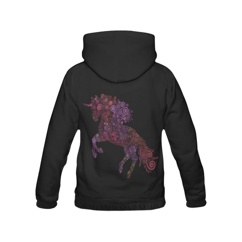 3d Floral Psychedelic Unicorn All Over Print Hoodie for Men (USA Size) (Model H13)
