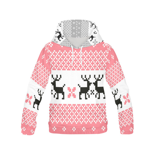 ALL OVER PRINT Hoodie : Siberia pink edition All Over Print Hoodie for Women (USA Size) (Model H13)