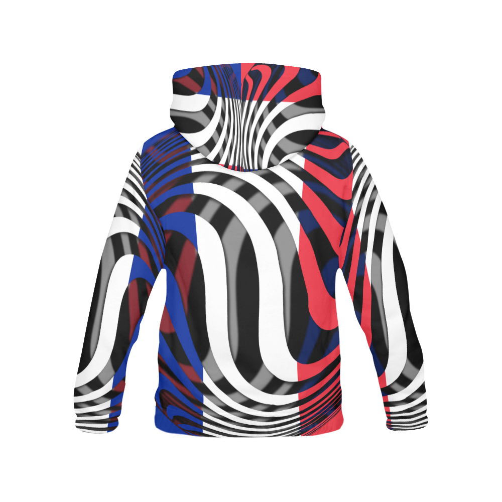 The Flag of France All Over Print Hoodie for Women (USA Size) (Model H13)