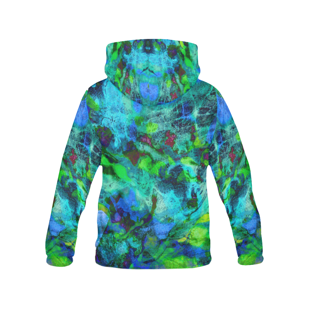 Sand Painting All Over Print Hoodie for Women (USA Size) (Model H13)