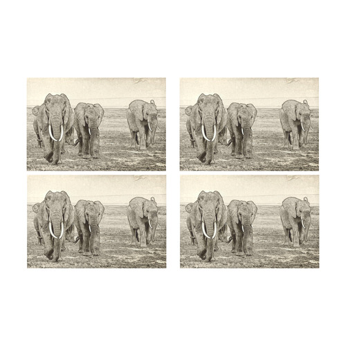 Elephant Placemat 12’’ x 18’’ (Set of 4)