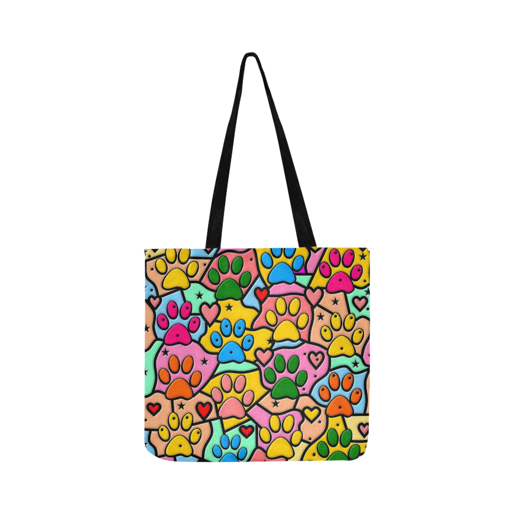 Paws Popart by Nico Bielow Reusable Shopping Bag Model 1660 (Two sides)