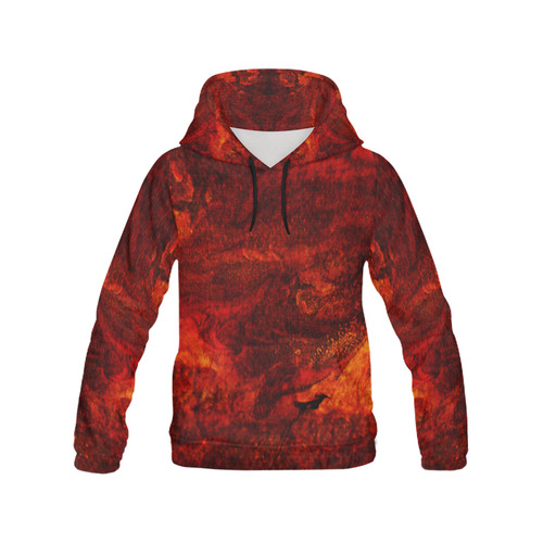 Red Sands of Mars All Over Print Hoodie for Women (USA Size) (Model H13)
