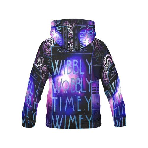 timey wimey All Over Print Hoodie for Men (USA Size) (Model H13)
