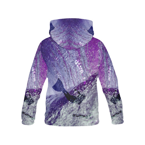 dive in summer All Over Print Hoodie for Women (USA Size) (Model H13)