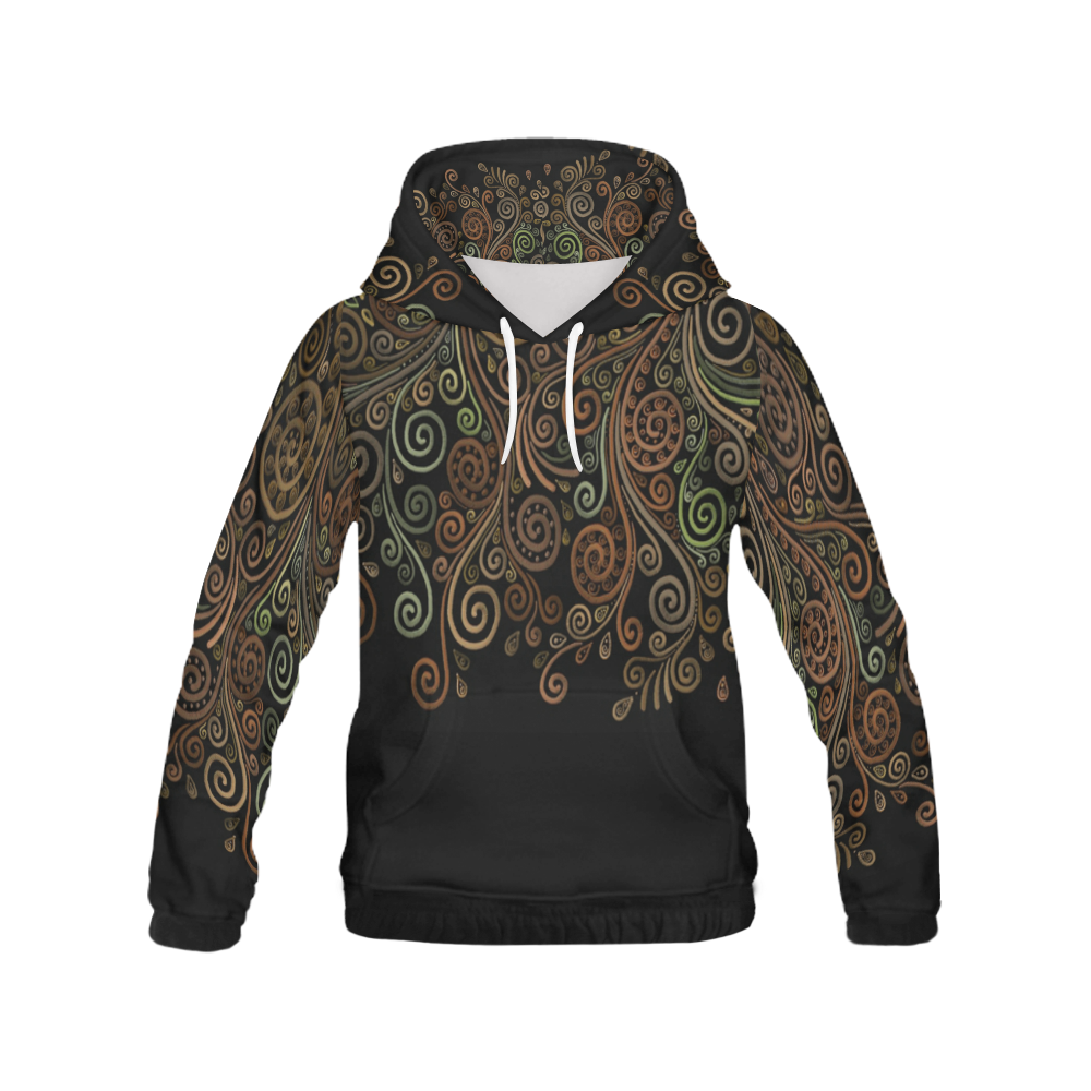 3D Psychedelic Sand Clock All Over Print Hoodie for Men (USA Size) (Model H13)