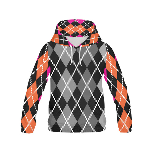 Designers hoodie : design Blocks All Over Print Hoodie for Women (USA Size) (Model H13)