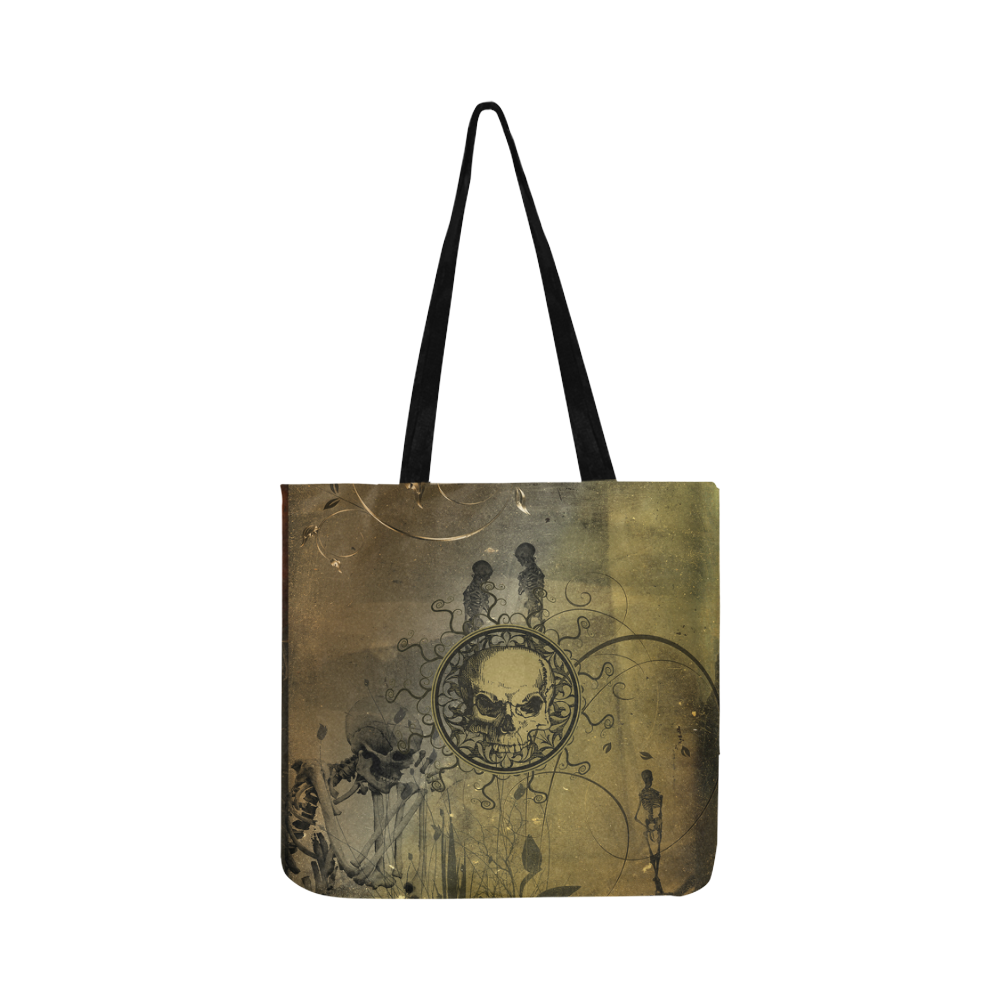 Amazing skull with skeletons Reusable Shopping Bag Model 1660 (Two sides)