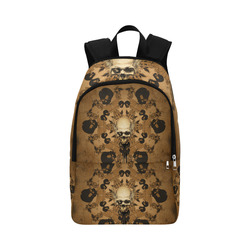 Skull with skull mandala on the background Fabric Backpack for Adult (Model 1659)