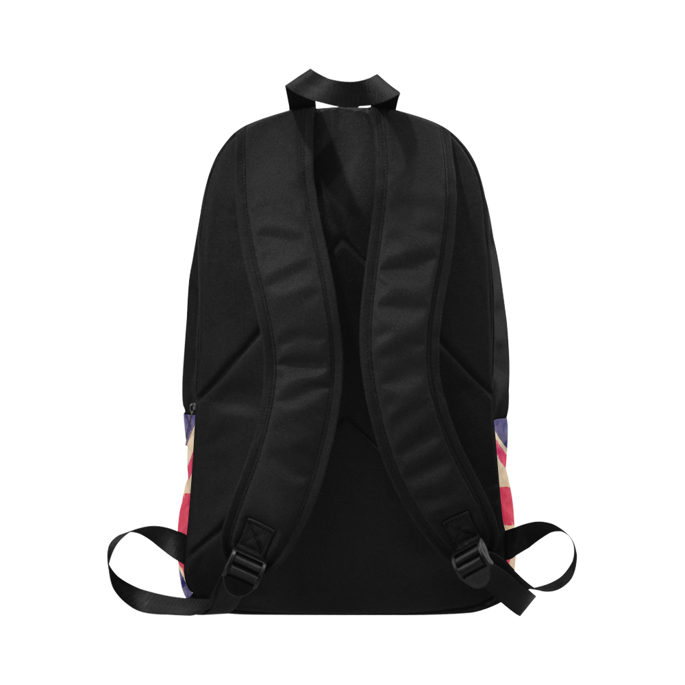 British UNION JACK flag grunge style Fabric Backpack for Adult (Model 1659)