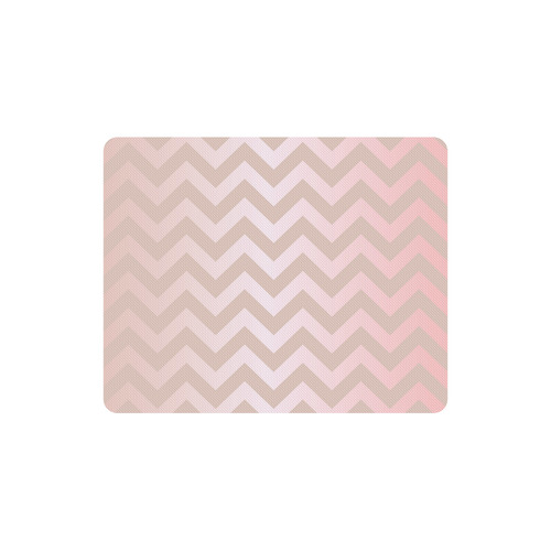 Rose Gold Chevron Rectangle Mousepad