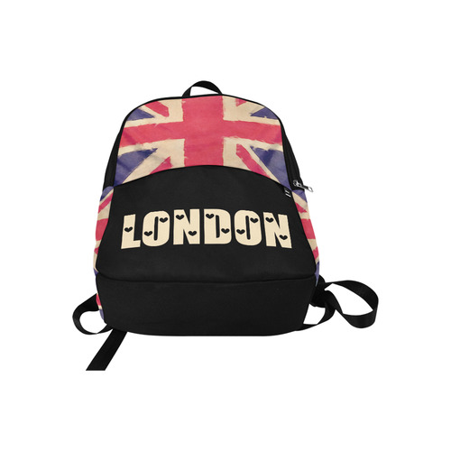 British UNION JACK flag grunge style Fabric Backpack for Adult (Model 1659)