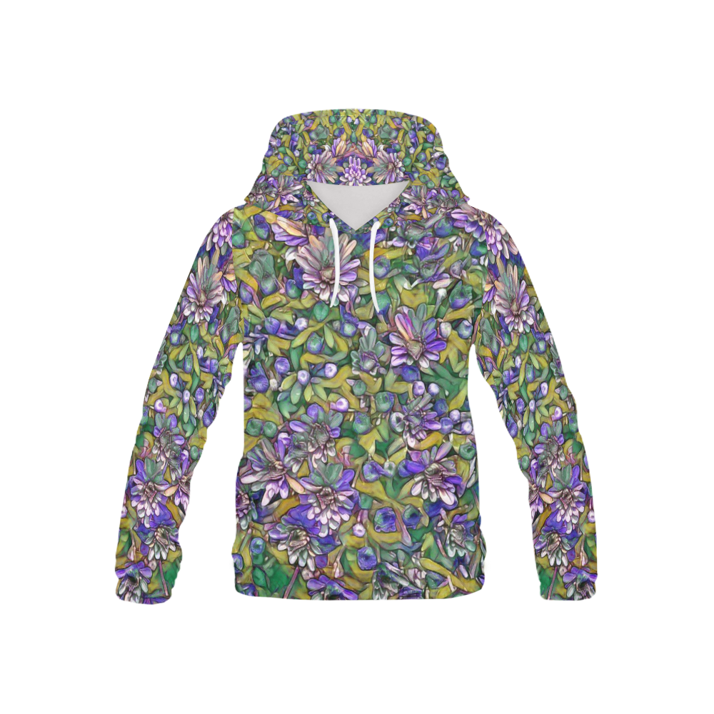 lovely floral 31C All Over Print Hoodie for Kid (USA Size) (Model H13)