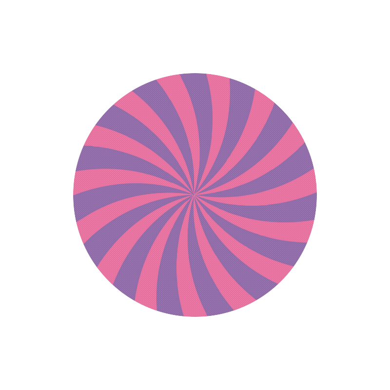 Pink and Purple Swirl Round Mousepad