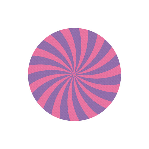 Pink and Purple Swirl Round Mousepad