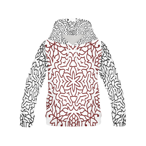 Designers hoodie : Mandala art All Over Print Hoodie for Women (USA Size) (Model H13)