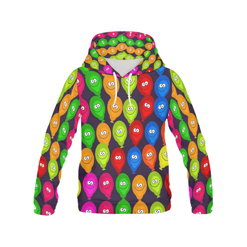 Funny balloons All Over Print Hoodie for Women (USA Size) (Model H13)