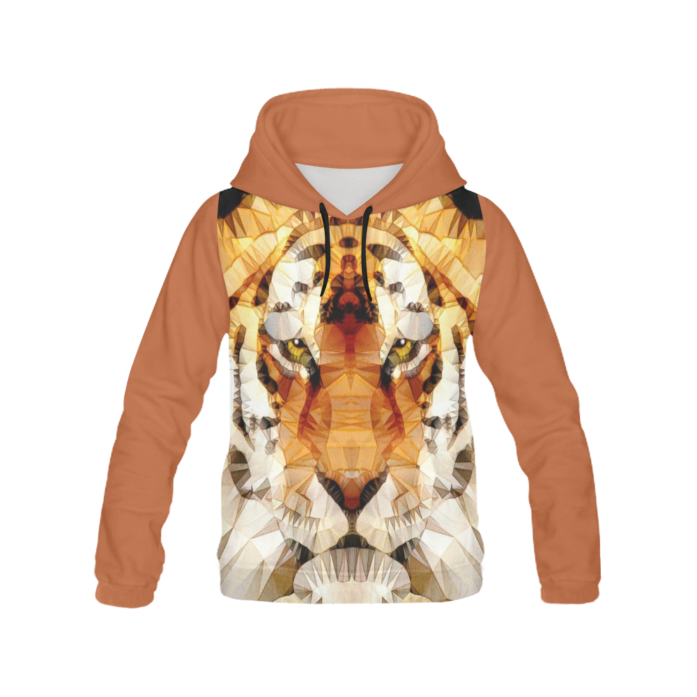 abstract tiger All Over Print Hoodie for Women (USA Size) (Model H13)