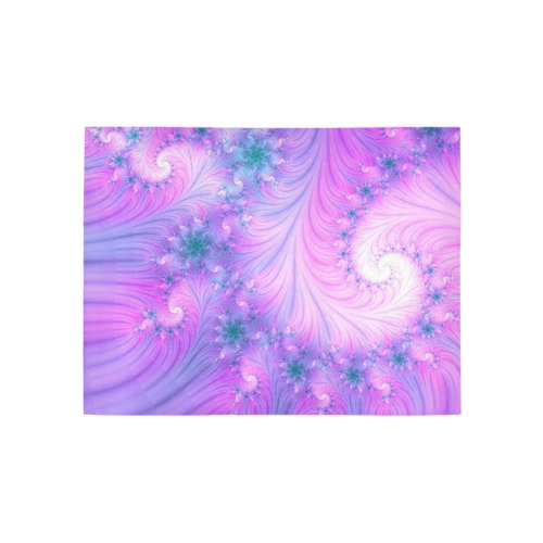 Chic and elegant spiral fractal Area Rug 5'3''x4'
