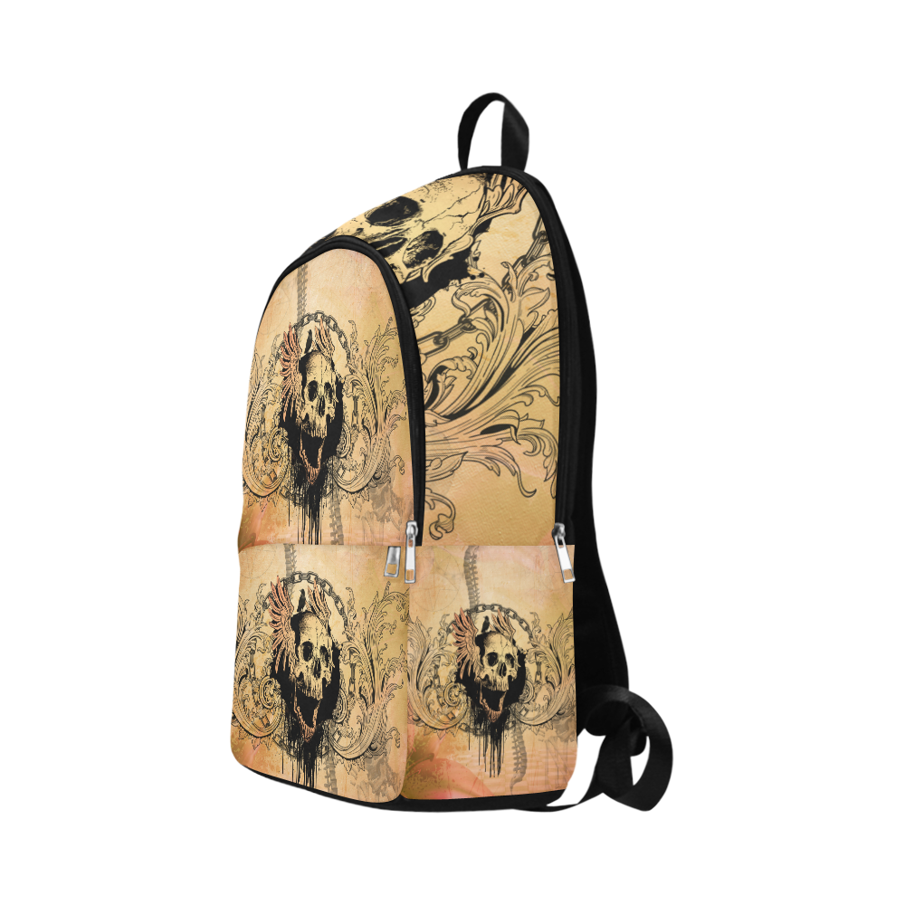 Amazing skull with wings Fabric Backpack for Adult (Model 1659)