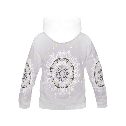Designers hoodie : with Mandalas All Over Print Hoodie for Women (USA Size) (Model H13)
