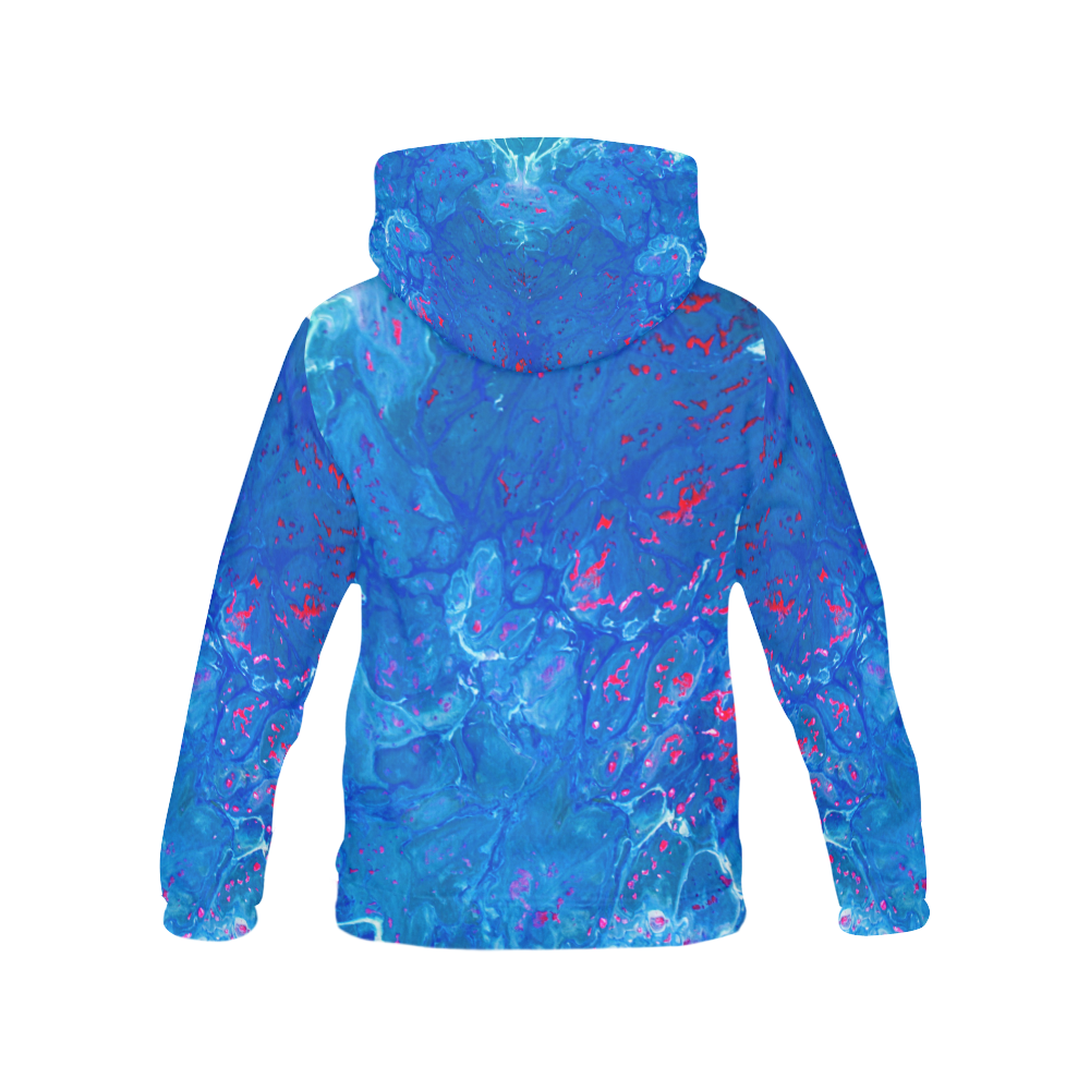 Jellyfish Party All Over Print Hoodie for Women (USA Size) (Model H13)