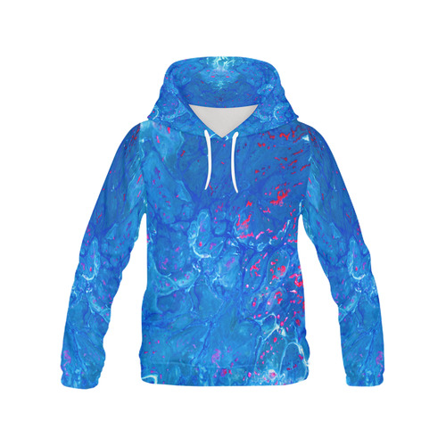 Jellyfish Party All Over Print Hoodie for Women (USA Size) (Model H13)