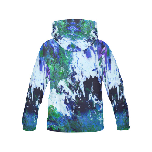 Arctic Moss All Over Print Hoodie for Women (USA Size) (Model H13)