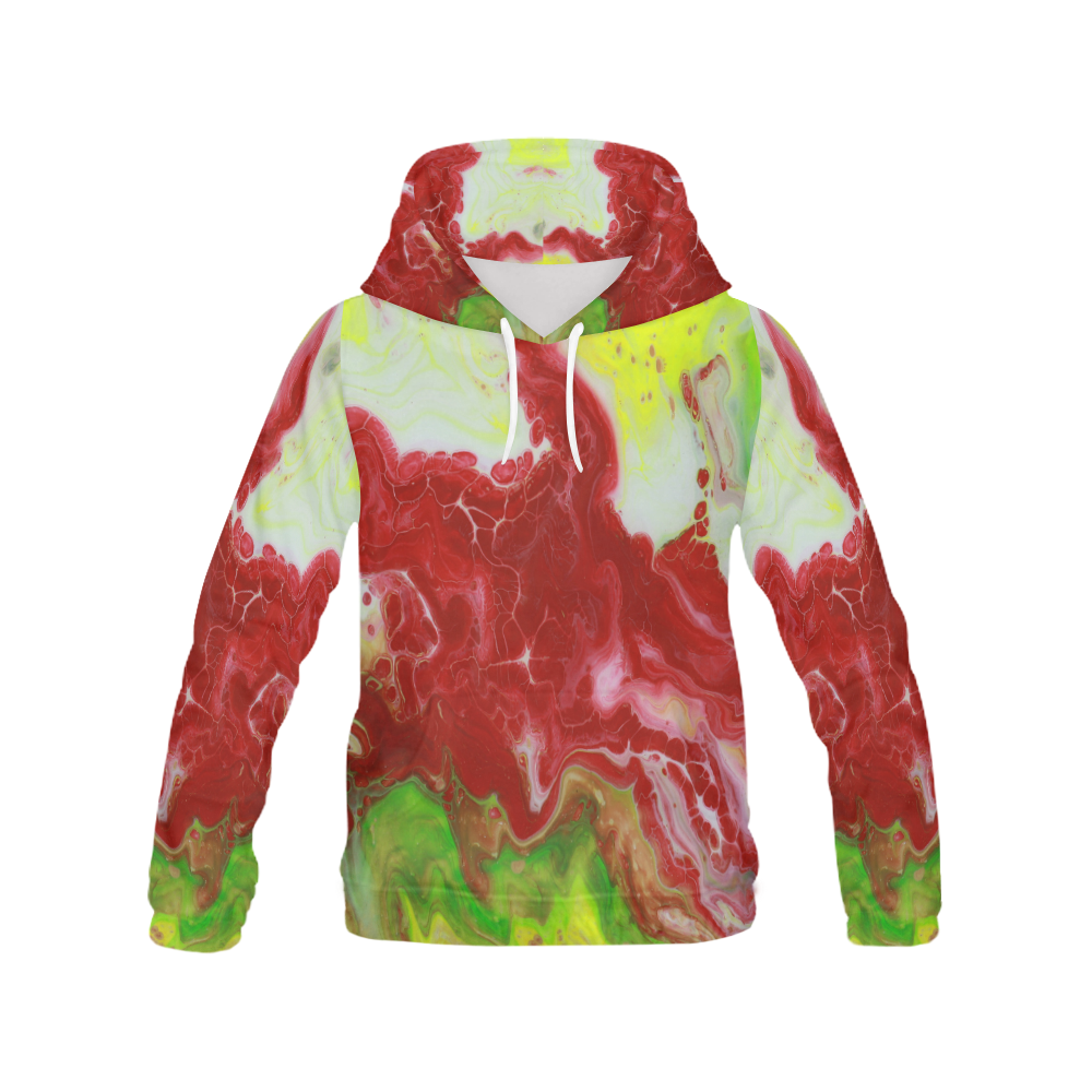 Vascular Elation All Over Print Hoodie for Women (USA Size) (Model H13)