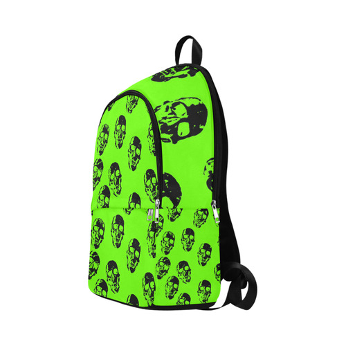 hot skulls, kiwi by JamColors Fabric Backpack for Adult (Model 1659)