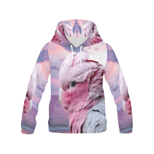 Galah Cockatoo All Over Print Hoodie for Men (USA Size) (Model H13)