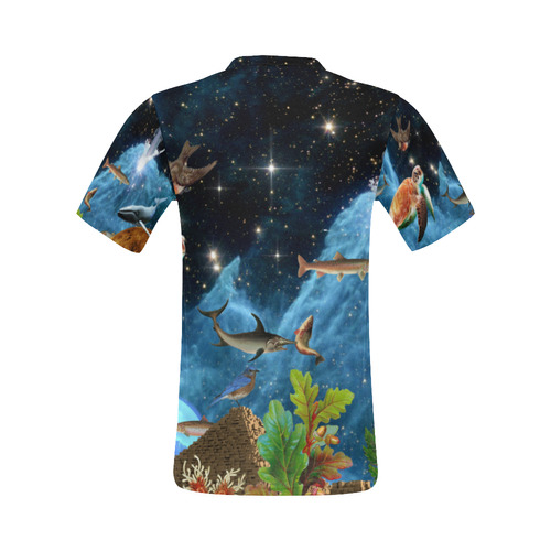 collage_heaven and Earth_ gloria sanchez1 All Over Print T-Shirt for Men (USA Size) (Model T40)