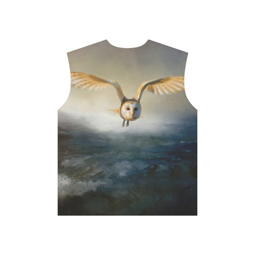 An barn owl flies over the lake All Over Print T-Shirt for Men (USA Size) (Model T40)