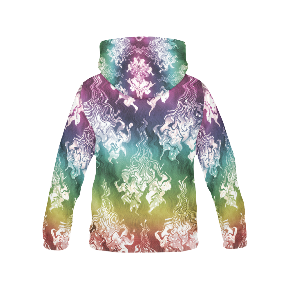 Crazy Motion All Over Print Hoodie for Women (USA Size) (Model H13)