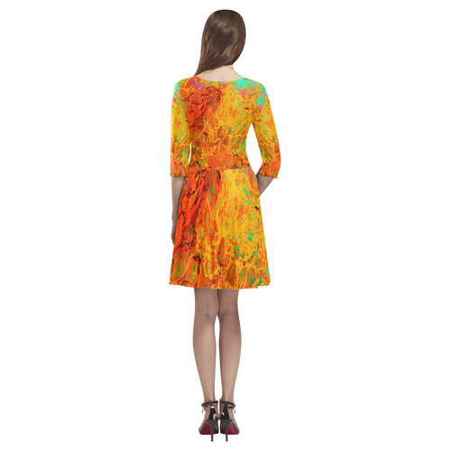 Seed Explosion Tethys Half-Sleeve Skater Dress(Model D20)