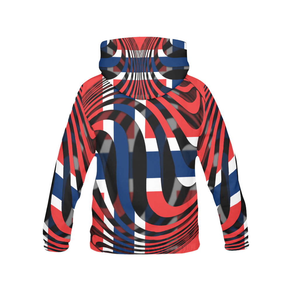 The Flag of Norway All Over Print Hoodie for Men (USA Size) (Model H13)