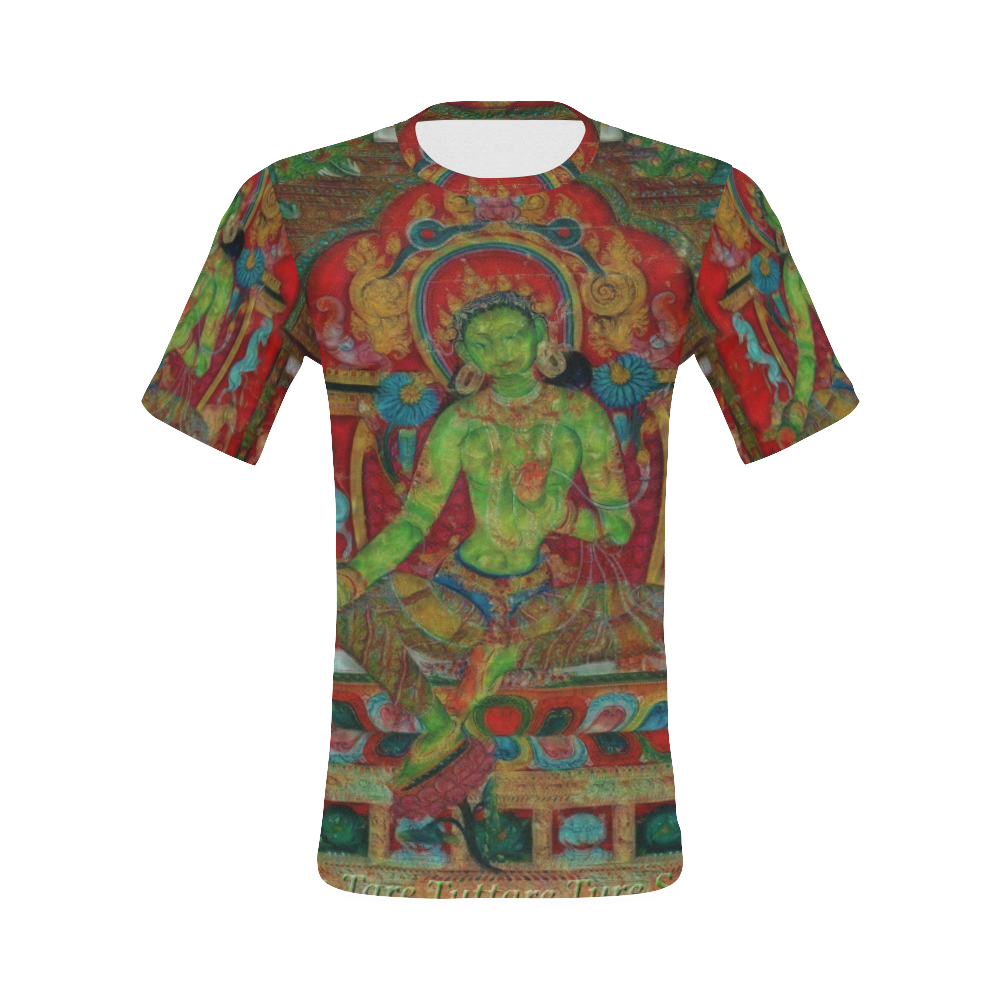 Green Tara from Tibetan Buddhism All Over Print T-Shirt for Men (USA Size) (Model T40)