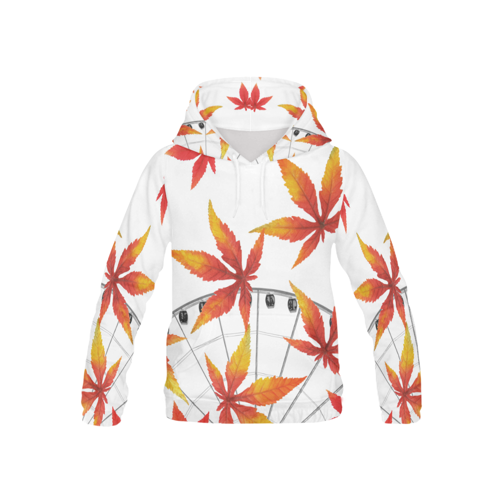 Collage_ Fall_ Gloria Sanchez All Over Print Hoodie for Kid (USA Size) (Model H13)