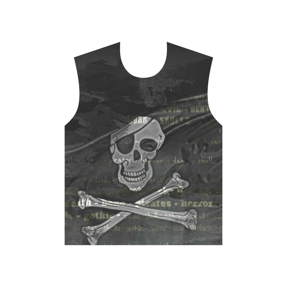 Vintage Skull Pirates Flag All Over Print T-Shirt for Men (USA Size) (Model T40)