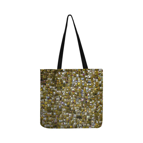 Sparkling and glittering, golden by JamColors Reusable Shopping Bag Model 1660 (Two sides)