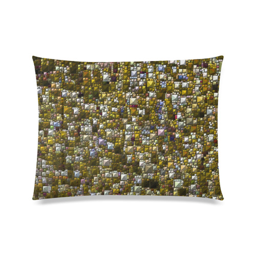 Sparkling and glittering, golden by JamColors Custom Zippered Pillow Case 20"x26"(Twin Sides)