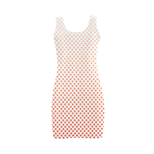 Red Ombre Dots Medea Vest Dress (Model D06)